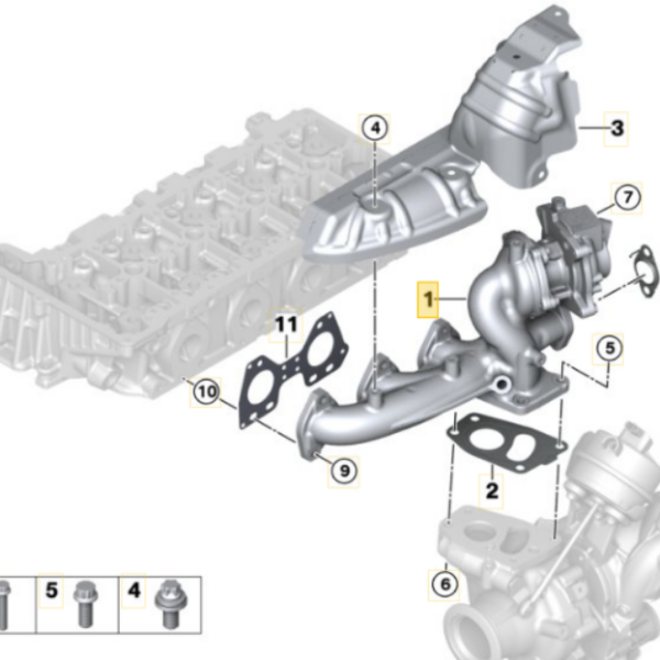 BorgWarner Montageset 1631-988-0067 / 11658591887